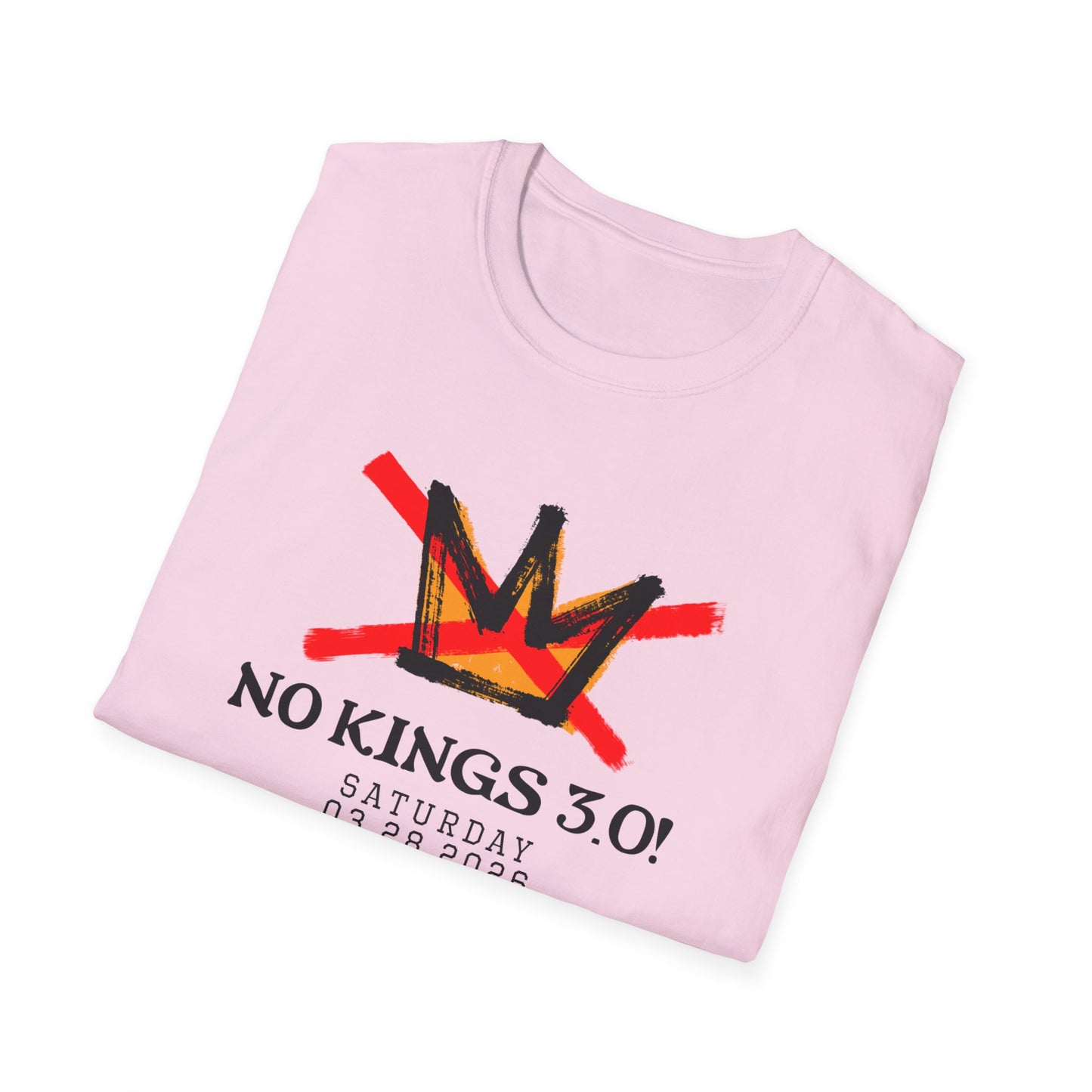 "No Kings 3.0: Declaration on Back"