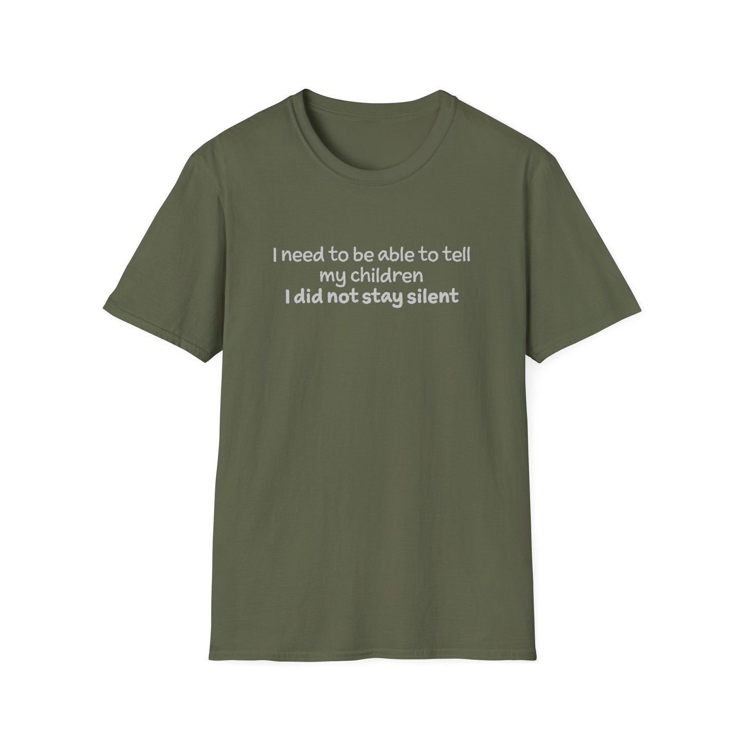 "I Did not Stay Silent"