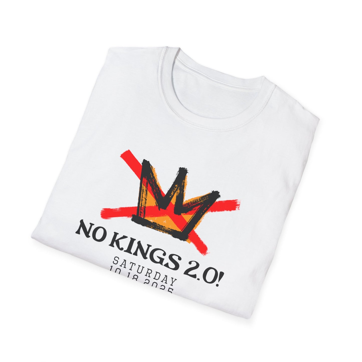 "No Kings 2.0: Declaration on Back"