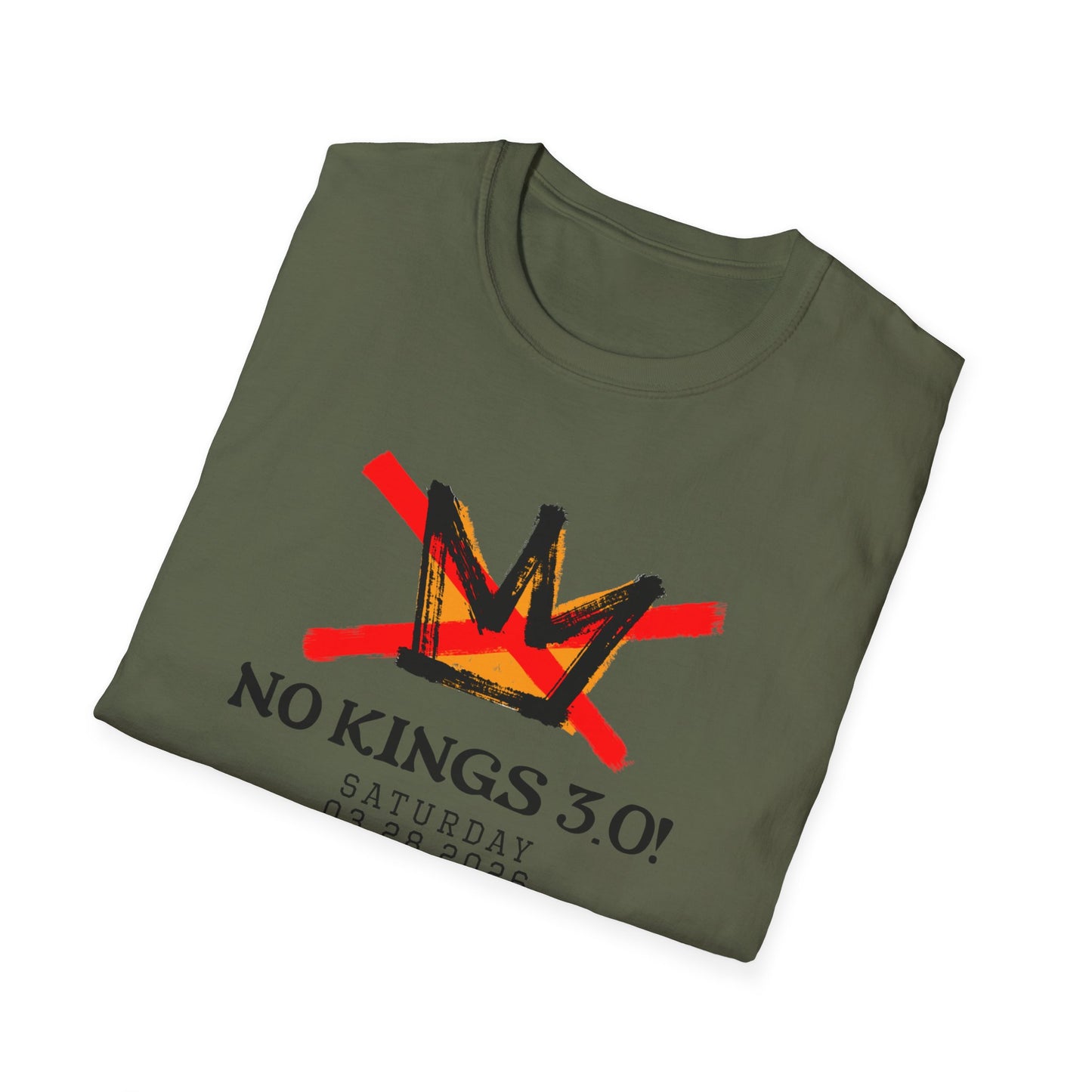 "No Kings 3.0: Declaration on Back"