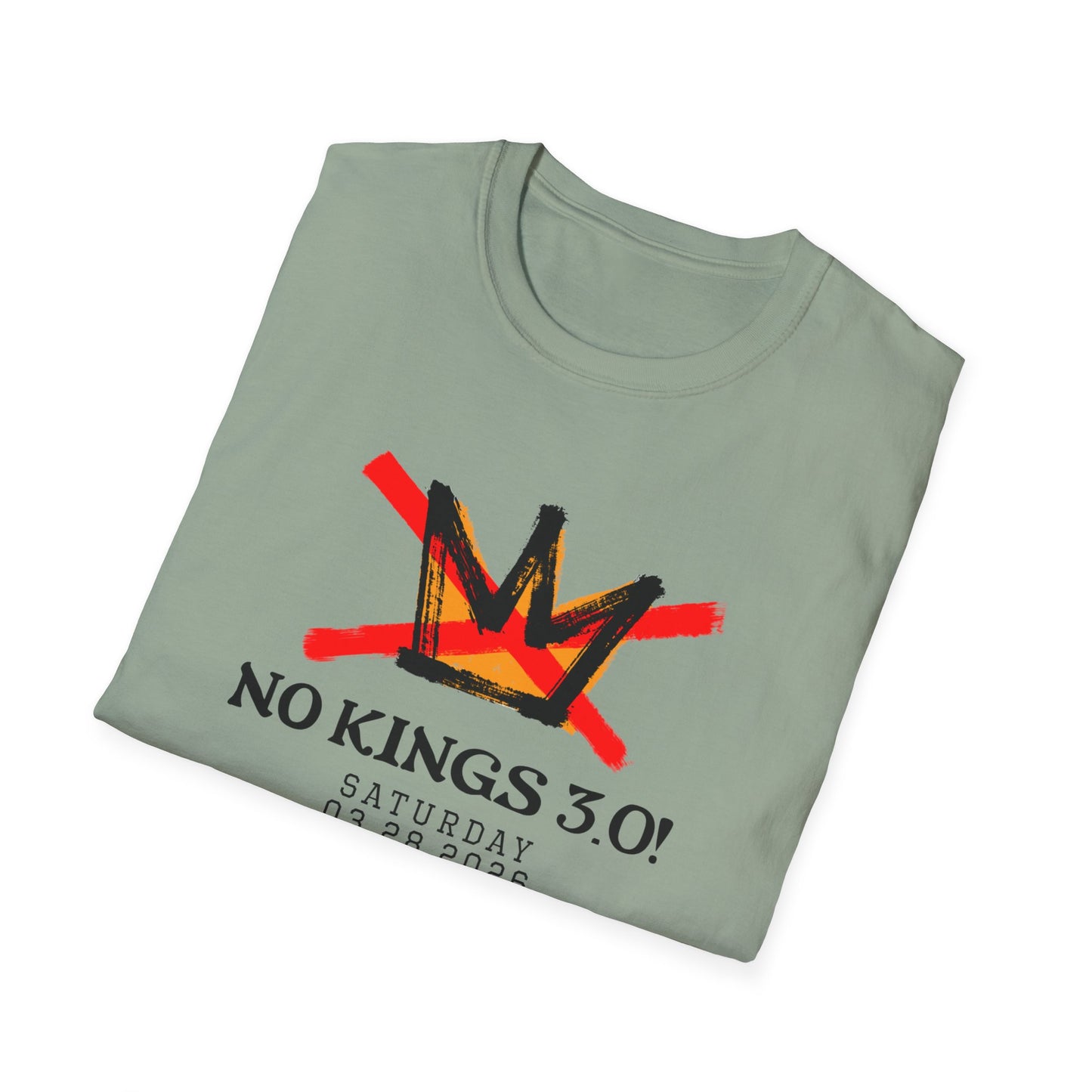 "No Kings 3.0: Declaration on Back"