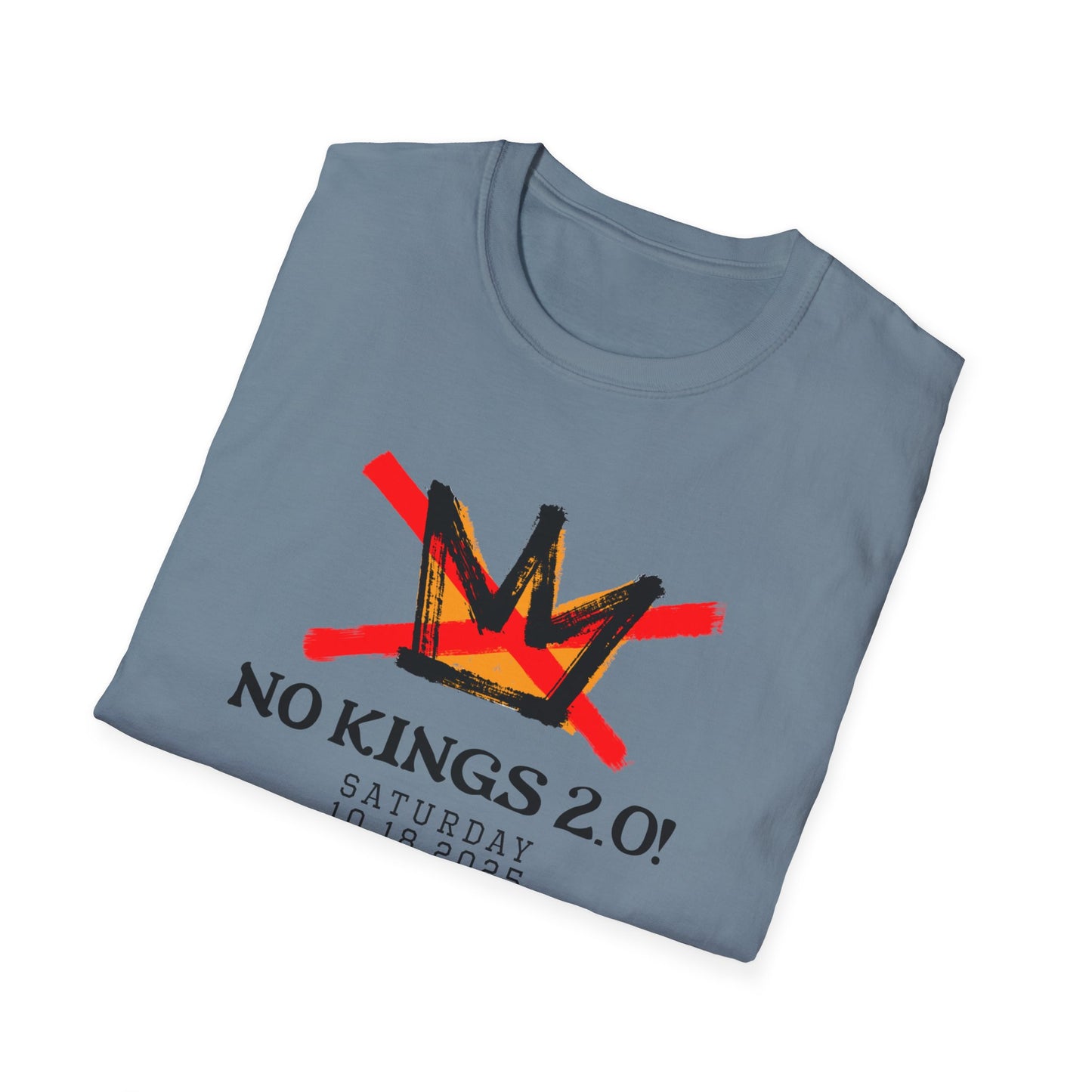 "No Kings 2.0: Declaration on Back"