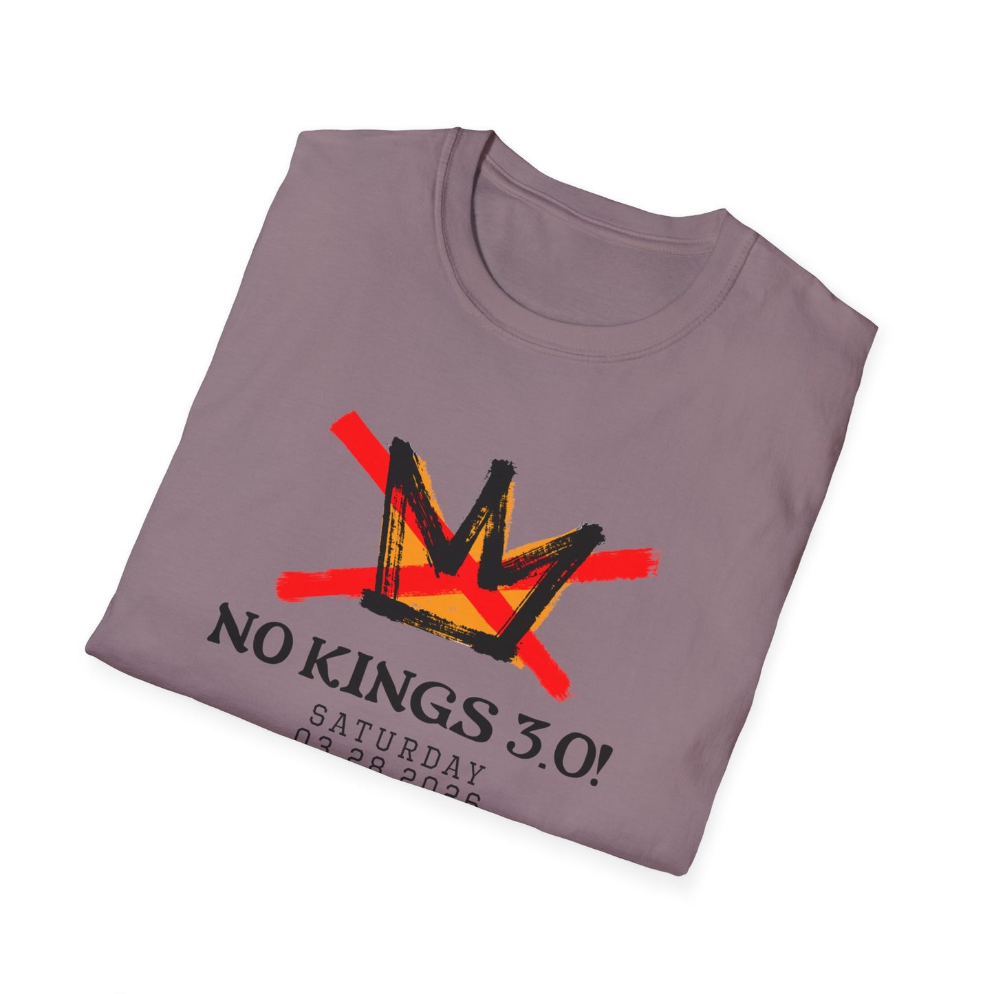 "No Kings 3.0: Declaration on Back"