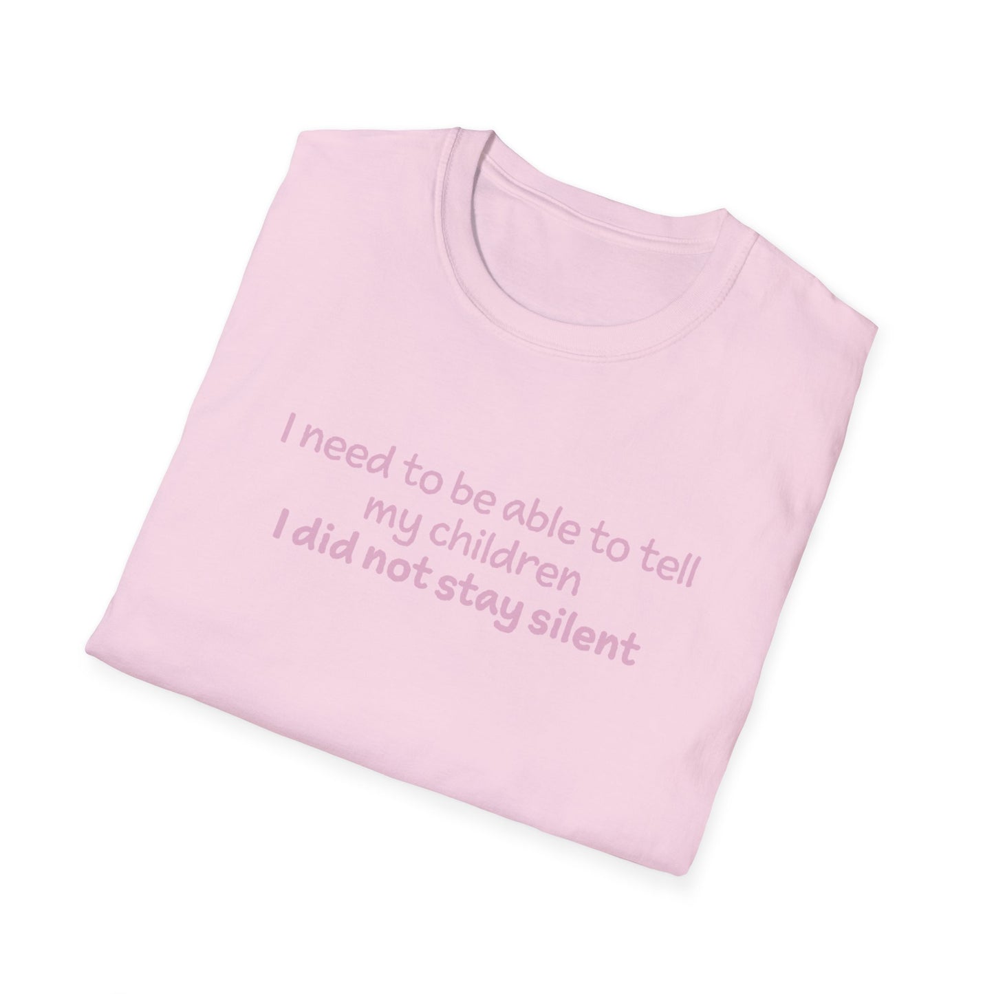 "I Did not Stay Silent"