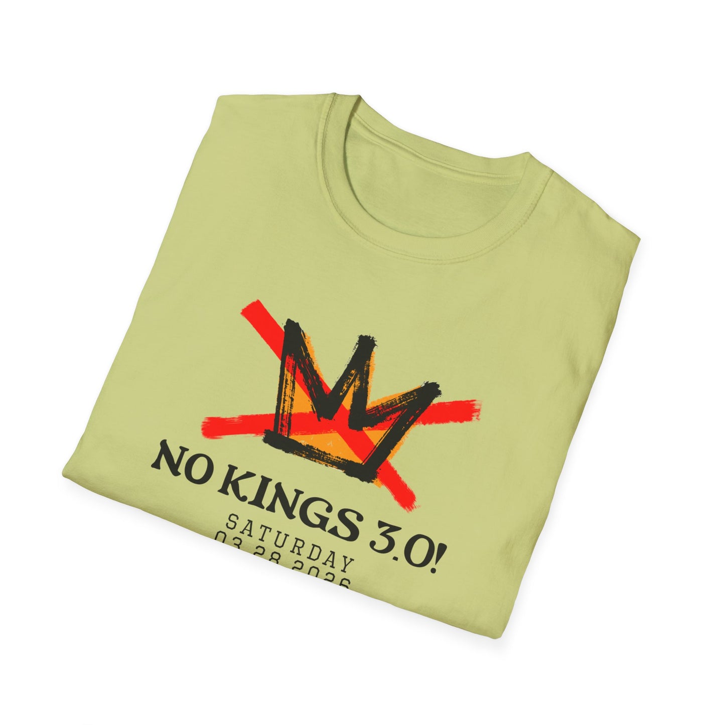 "No Kings 3.0: Declaration on Back"