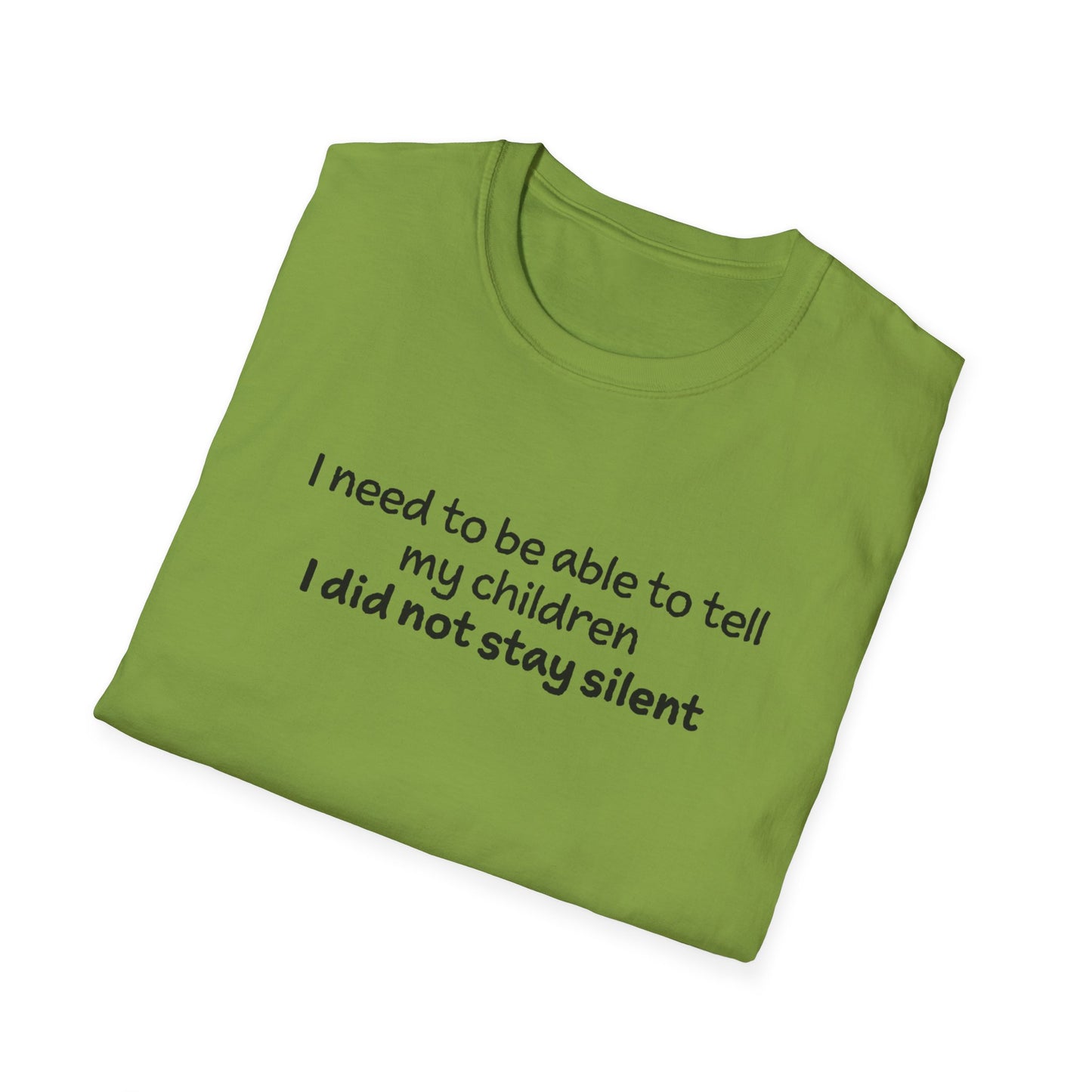 "I Did not Stay Silent"