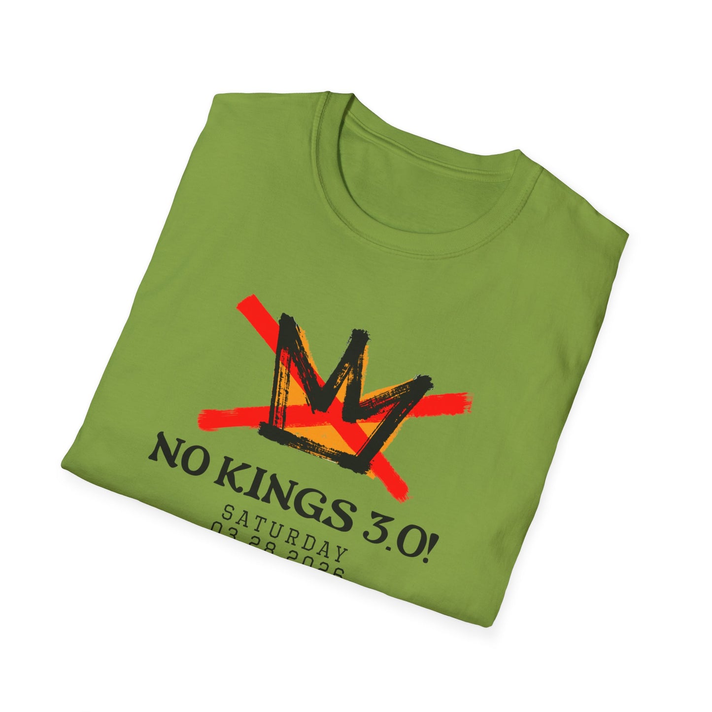 "No Kings 3.0: Declaration on Back"