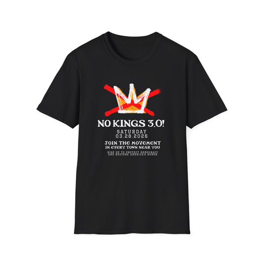 "No Kings 3.0: Declaration on Back"